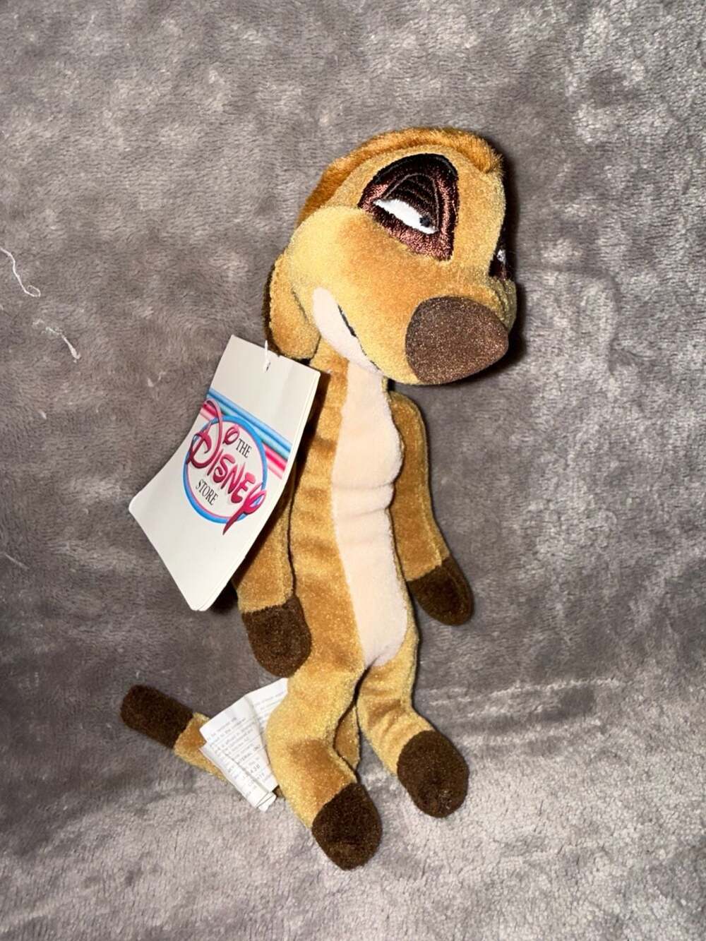 Vintage Disney Store Lion King Timon Mini Bean Bag Plush with Original Tag